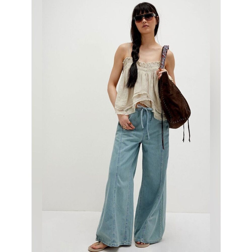 New Free People We The Free - Veritas Wide-Leg Jeans Size M